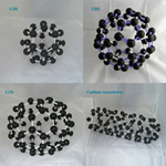 Crystal-structure-model-Fullerene-Carbon