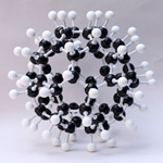 Crystal structure model C60H60